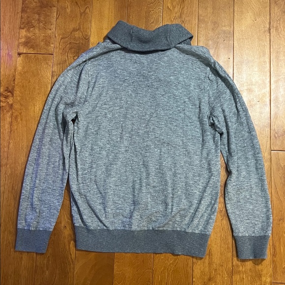 American Eagle Mock Neck Sweater Size L Grey 2000’s Y2K Preppy Boho Casual - Picture 7 of 10